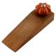 Orange Crackle Melon Ceramic Wooden Door Stopper